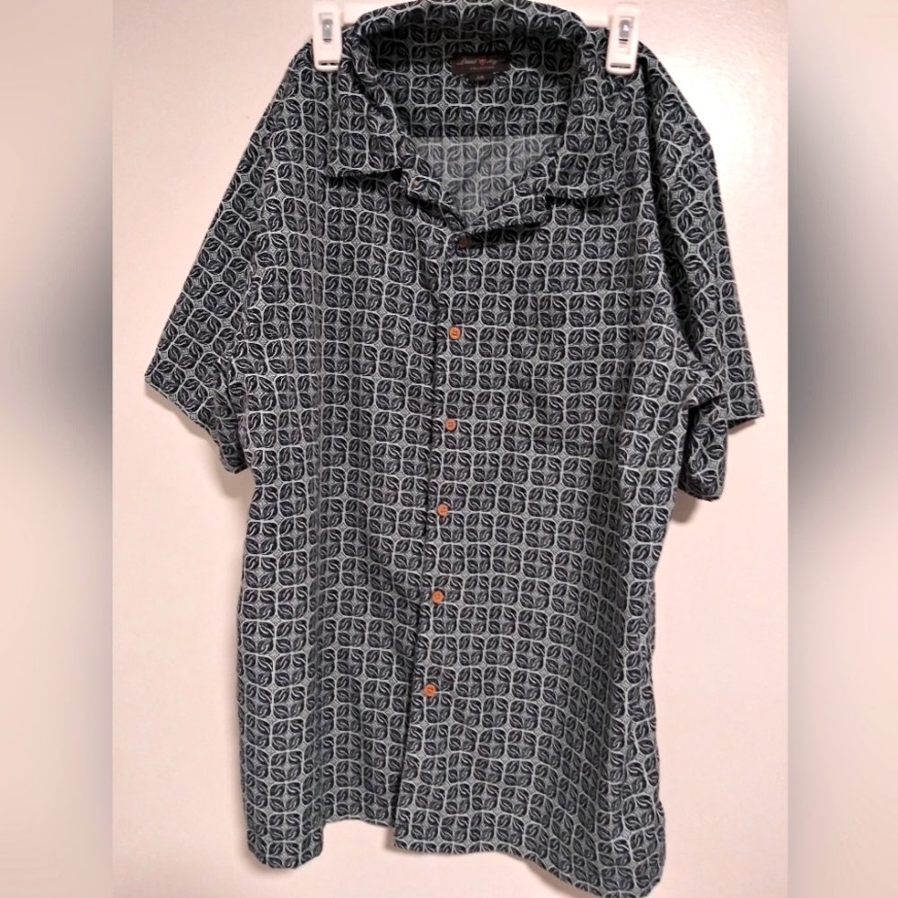 David Taylor Large Button-Up Dress Shirt